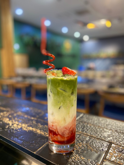 Strawberry Matcha Latte